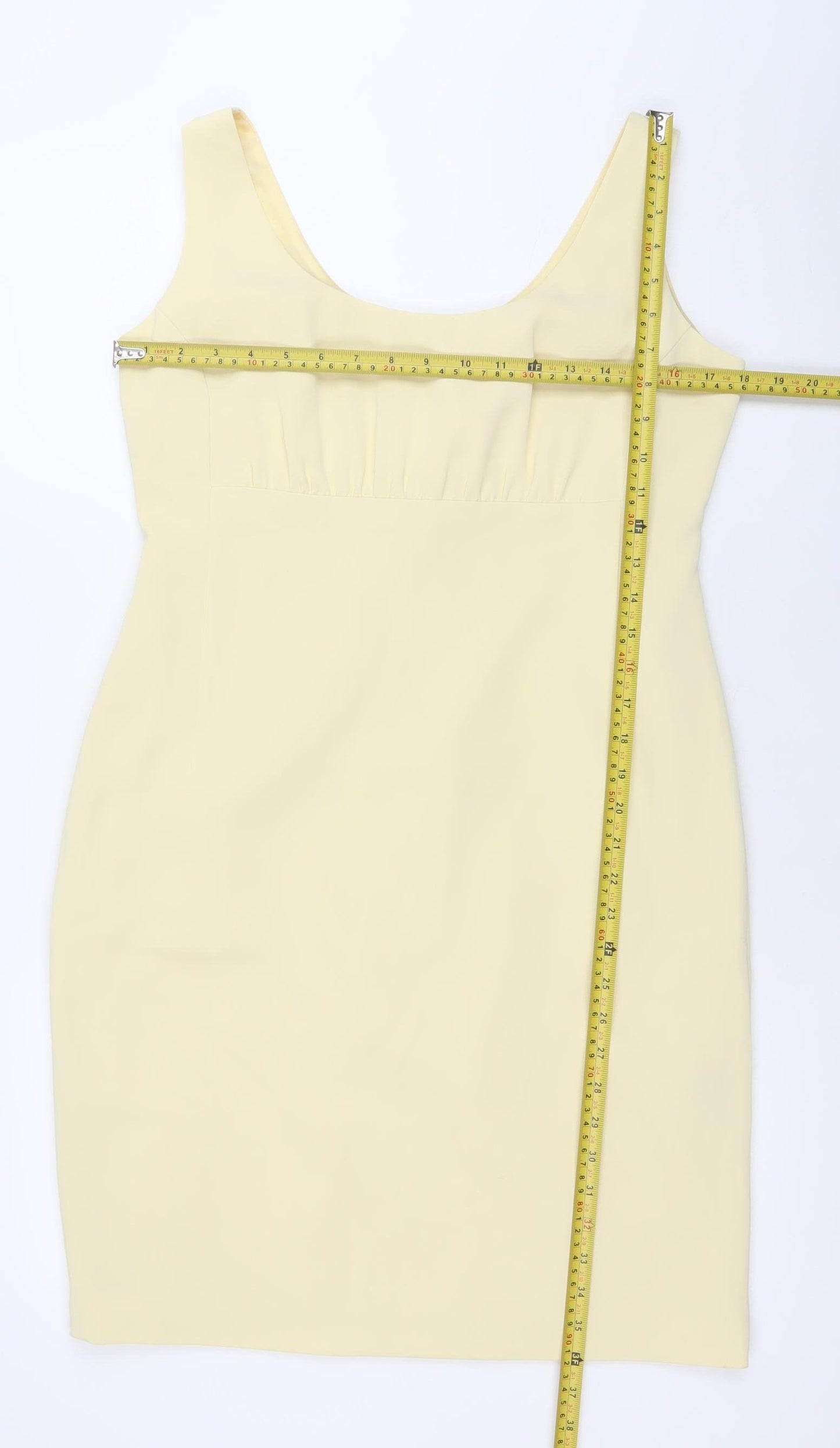 Precis Petite Women Beige Size 12 Sheath Knee Length Sleeveless Dress