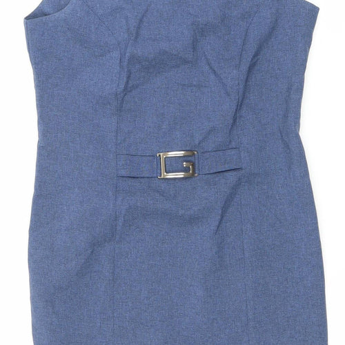 Lavande Women’s Blue Size 8 Sleeveless Sheath Knee Length Dress