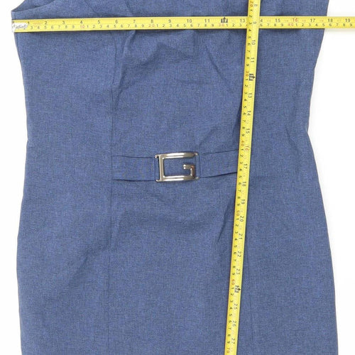 Lavande Women’s Blue Size 8 Sleeveless Sheath Knee Length Dress