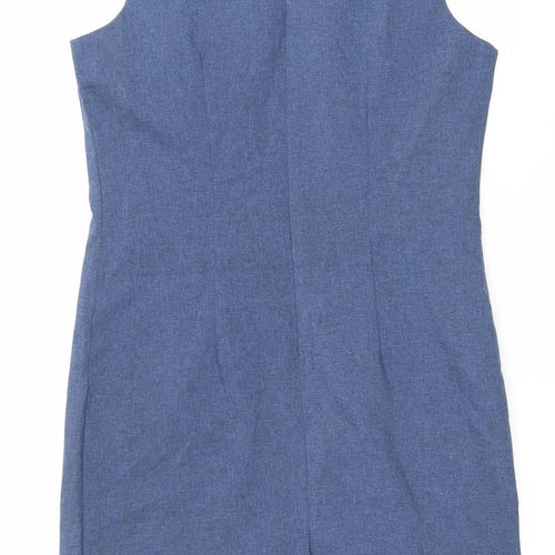 Lavande Women’s Blue Size 8 Sleeveless Sheath Knee Length Dress