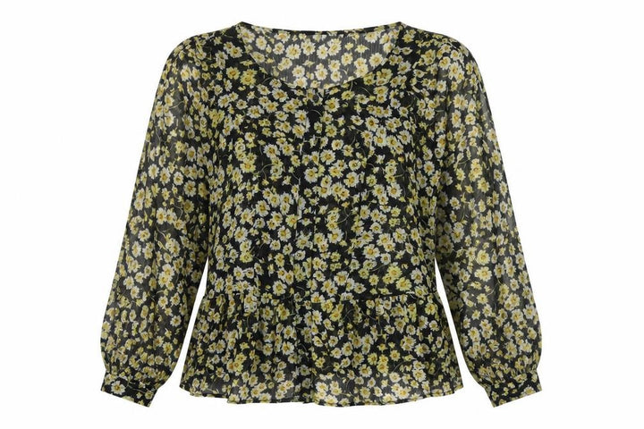 Pull&Bear Women’s Multicoloured Floral Tunic Blouse Size 12