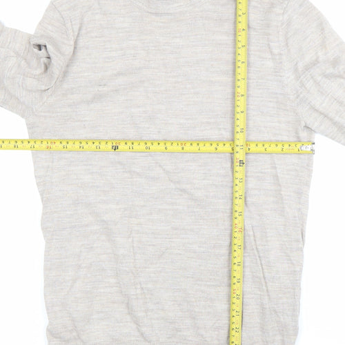 H&M Men’s Beige Wool Blend Crew Neck Jumper Size S