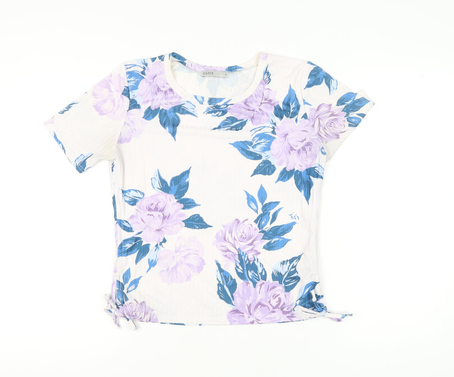 Oasis Women’s Multicoloured Floral T-Shirt Size M Short Sleeve