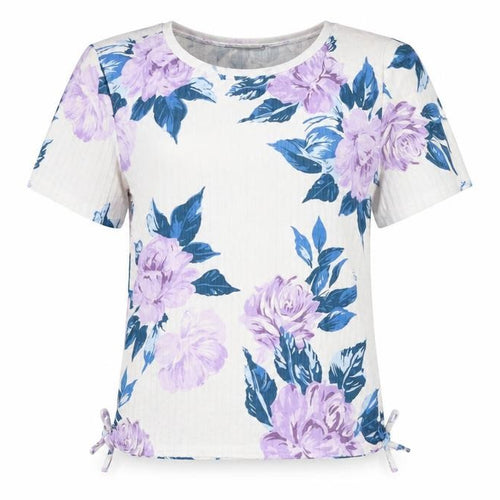 Oasis Women’s Multicoloured Floral T-Shirt Size M Short Sleeve