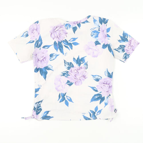 Oasis Women’s Multicoloured Floral T-Shirt Size M Short Sleeve