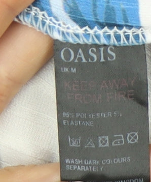 Oasis Women’s Multicoloured Floral T-Shirt Size M Short Sleeve