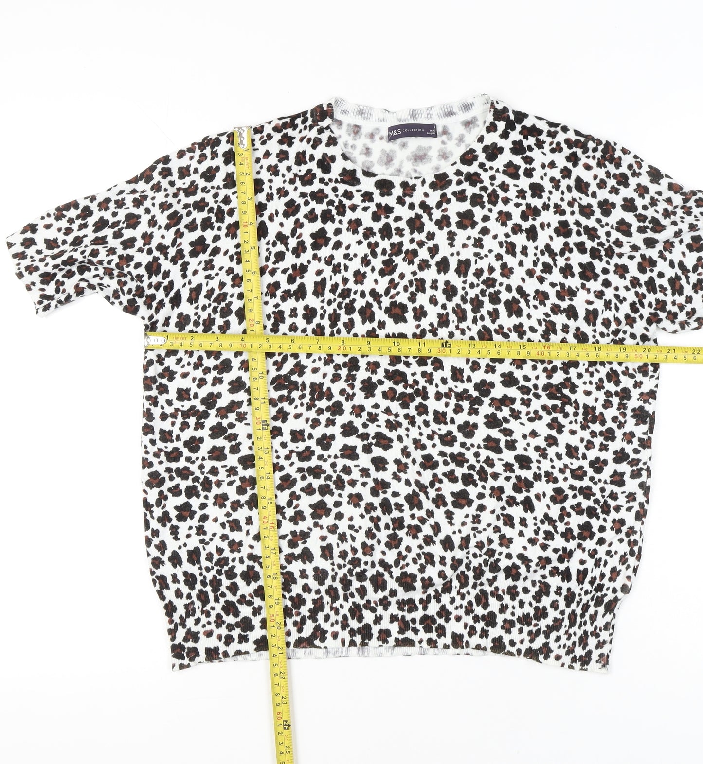 Marks and Spencer Women’s Leopard Print T-Shirt Size 16