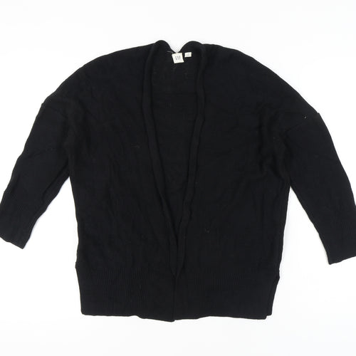 GAP Women’s Black Cotton Knit Open Cardigan Jumper Size S