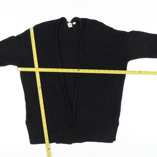 GAP Women’s Black Cotton Knit Open Cardigan Jumper Size S