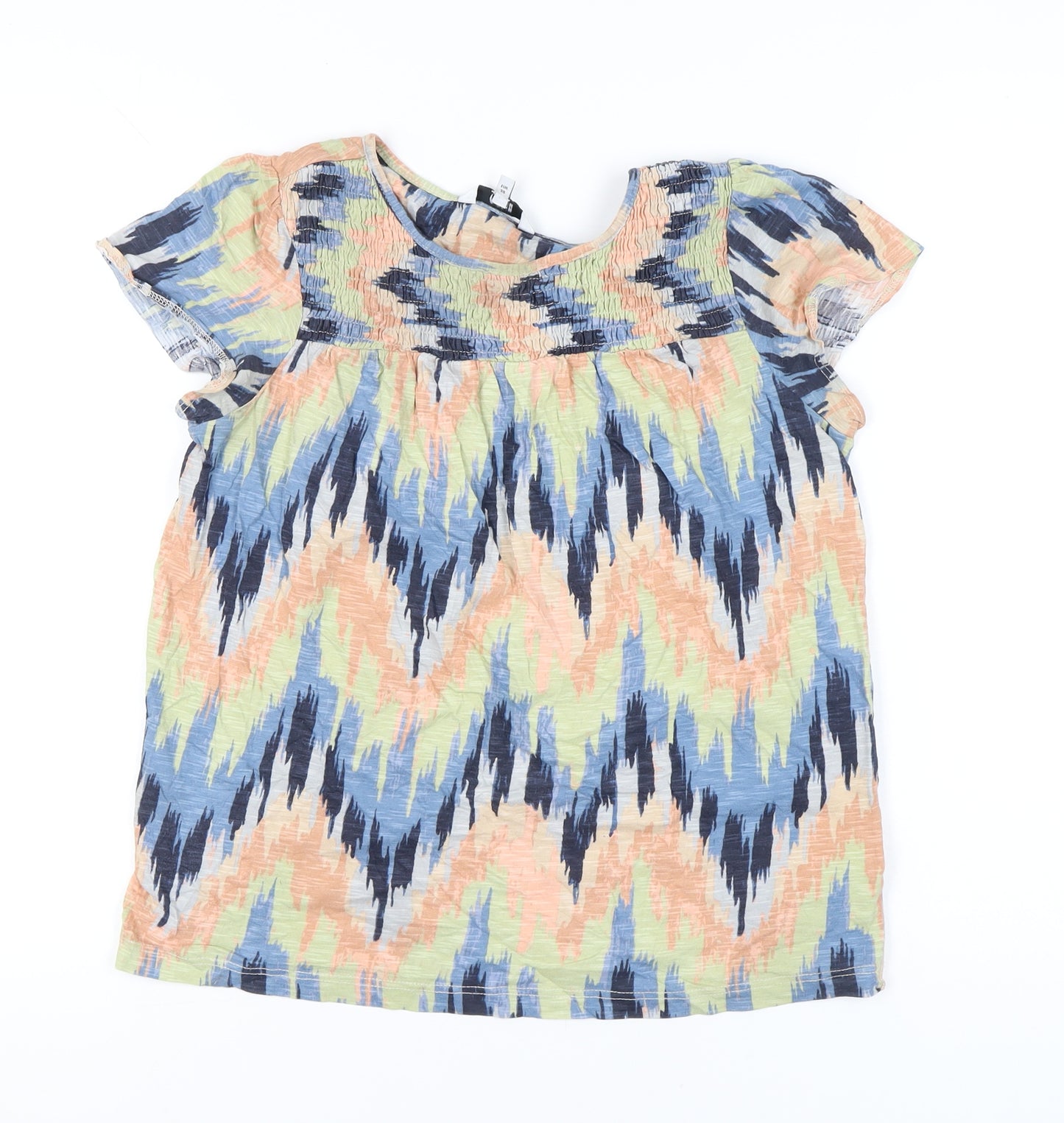 Next Women’s Multicoloured Cotton Tunic Blouse UK 10