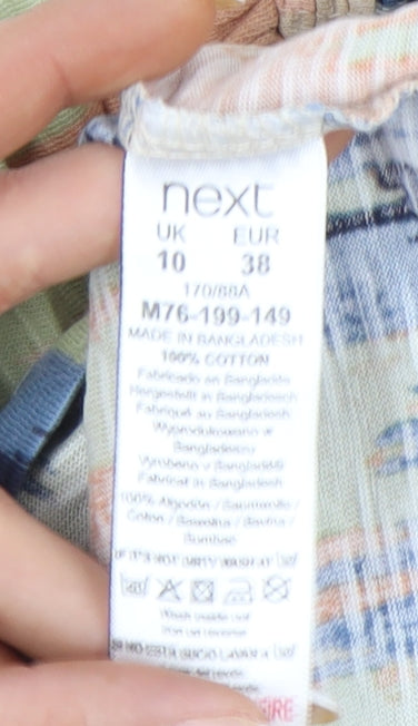 Next Women’s Multicoloured Cotton Tunic Blouse UK 10