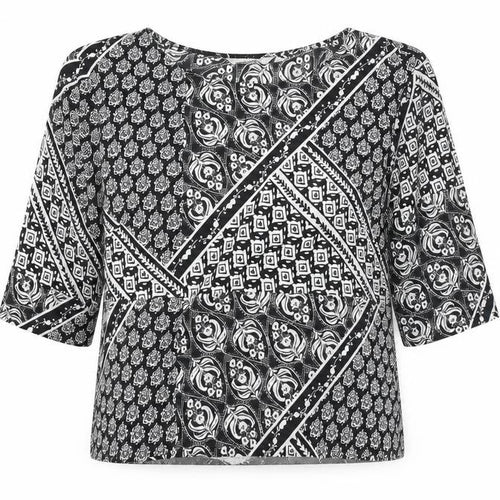 Miss Selfridge Women’s Black 3/4 Sleeve Tunic Blouse Size 8