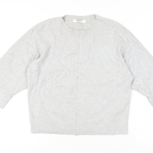 Sweewë Paris Womens Grey S Pullover Jumper 3/4 Sleeve Knit