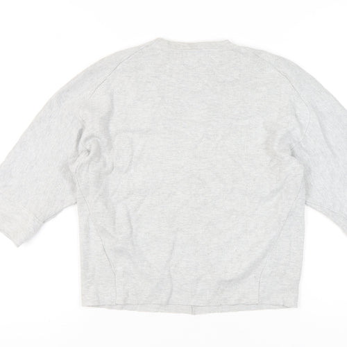 Sweewë Paris Womens Grey S Pullover Jumper 3/4 Sleeve Knit