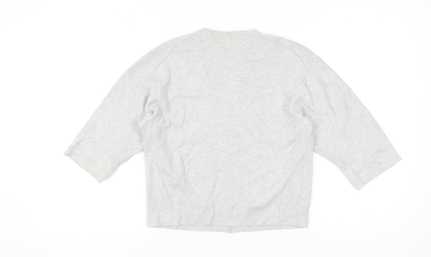 Sweewë Paris Womens Grey S Pullover Jumper 3/4 Sleeve Knit