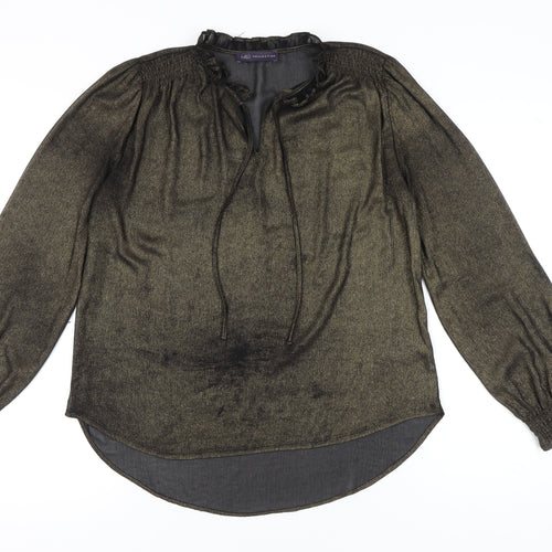 Marks and Spencer Women’s Gold Sheer Tunic Blouse Size 10