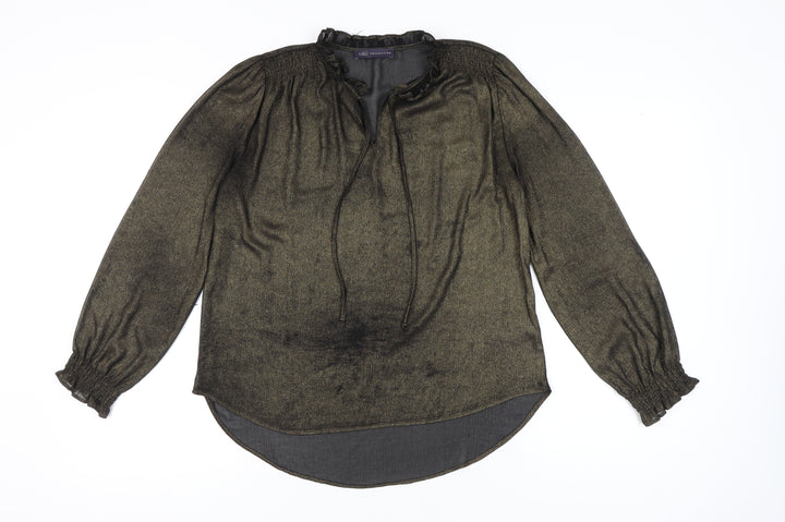 Marks and Spencer Women’s Gold Sheer Tunic Blouse Size 10