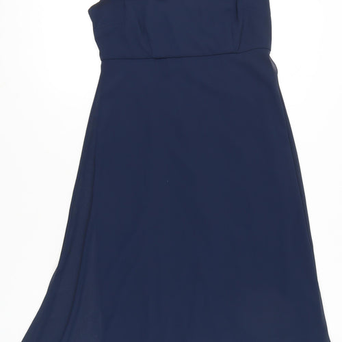 Lana Marie by Ariella Women Blue Size 12 A-Line Sleeveless Formal Dress