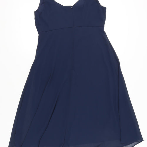 Lana Marie by Ariella Women Blue Size 12 A-Line Sleeveless Formal Dress
