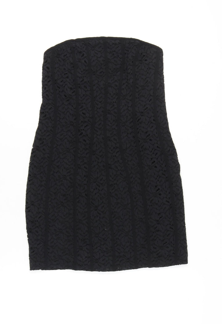 Kimchi Blue Women’s Black Strapless Lace Bodycon Dress Size M