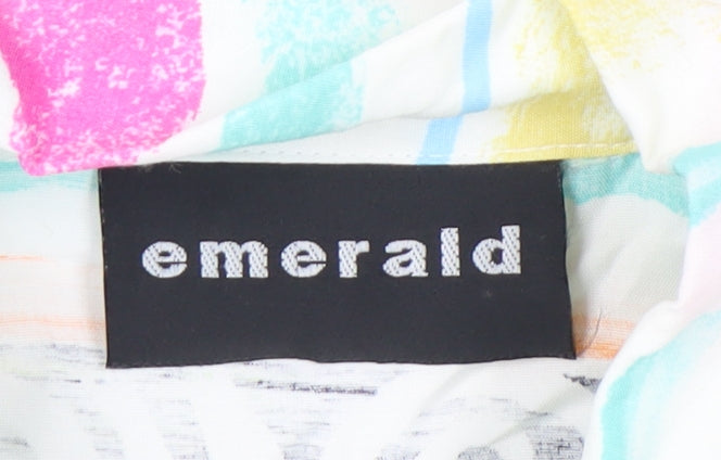 Emerald Womens Multicoloured Retro Button-Up Shirt Size 10