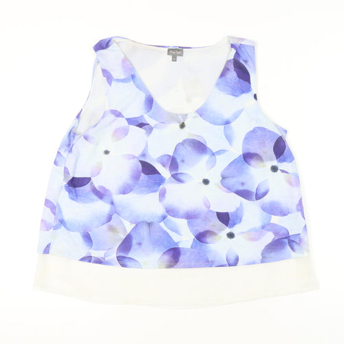 Phase Eight Womens Multicoloured Floral Sleeveless Blouse Size 14