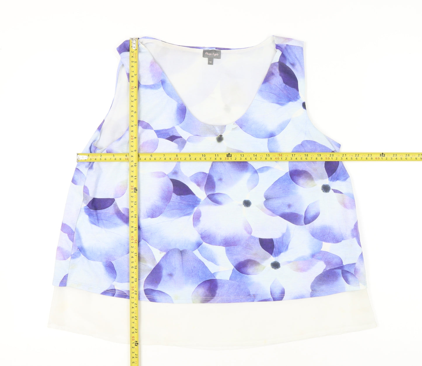 Phase Eight Womens Multicoloured Floral Sleeveless Blouse Size 14