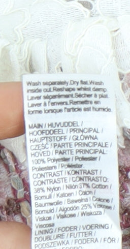 River Island Girls Pink White Lace Collar Shift Dress 9-10 Years Party