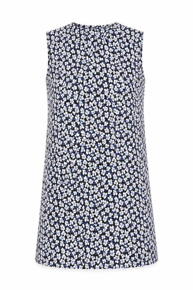 Boohoo Womens Black Floral Shift Dress Size 10 Sleeveless