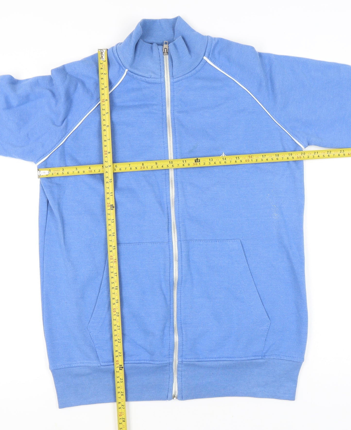 French Connection Men’s Blue Full Zip Sweatshirt Jacket M