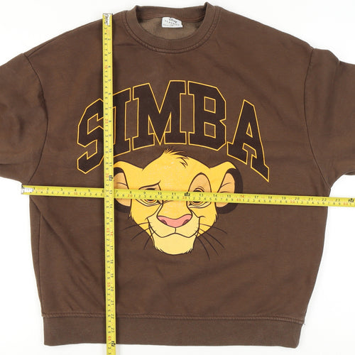 Disney Women’s Brown Simba The Lion King Sweatshirt XS