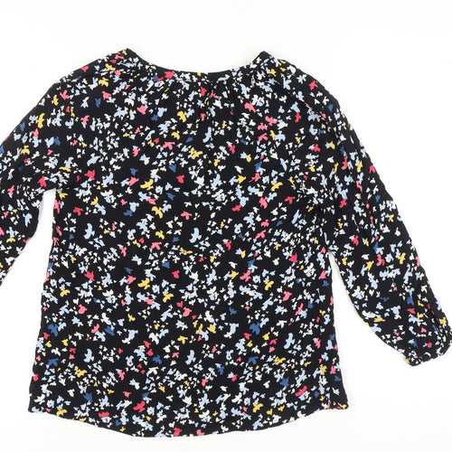 John Lewis Women’s Multicoloured Bird Print Viscose Blouse Size 8