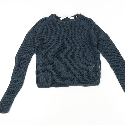 Uniqlo and Lemaire Women’s Blue Open-Knit Cotton Jumper Size S