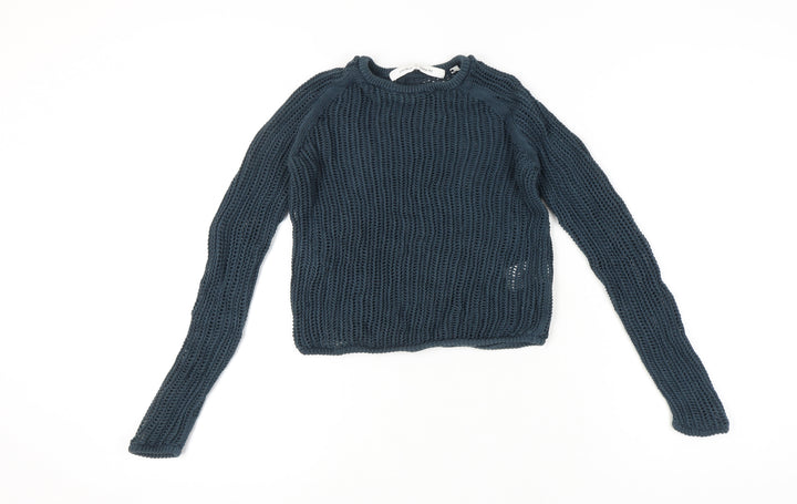 Uniqlo and Lemaire Women’s Blue Open-Knit Cotton Jumper Size S
