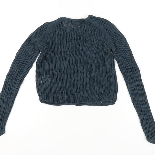 Uniqlo and Lemaire Women’s Blue Open-Knit Cotton Jumper Size S