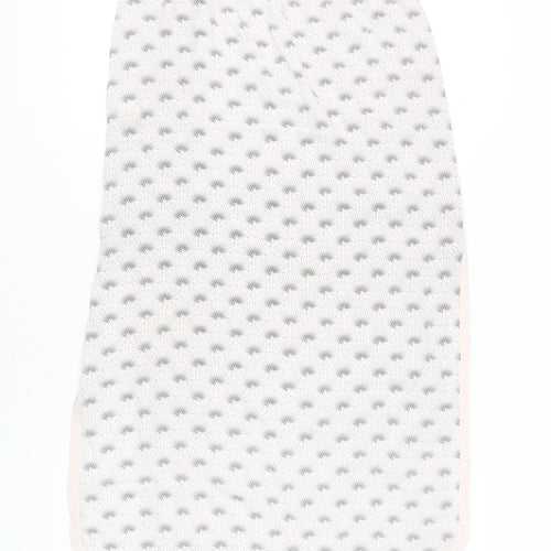 Mint Velvet Womens White Geometric Midi Skirt Size 10 Viscose