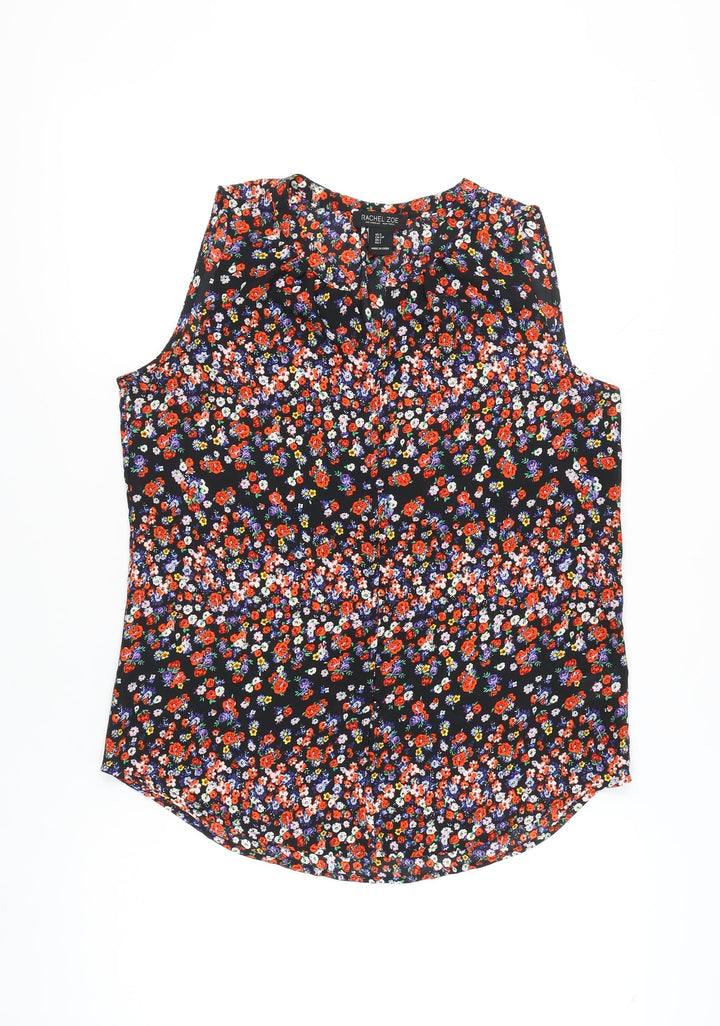 Rachel Zoe Women Multicoloured Sleeveless Floral Blouse Size S