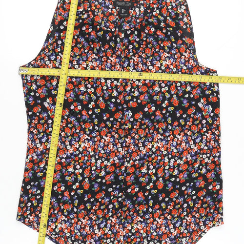 Rachel Zoe Women Multicoloured Sleeveless Floral Blouse Size S