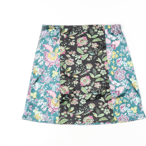 Urban Outfitters Women’s Multicoloured Floral A-Line Skirt Size S