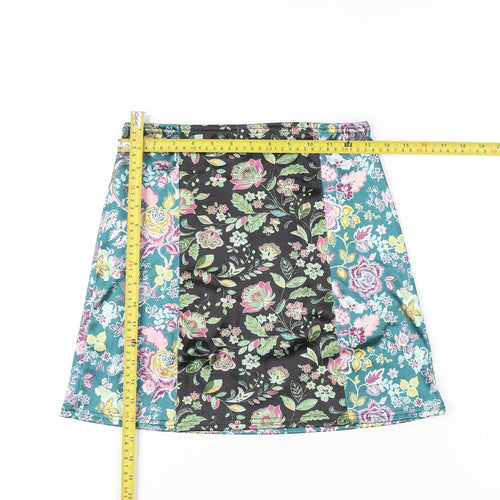 Urban Outfitters Women’s Multicoloured Floral A-Line Skirt Size S