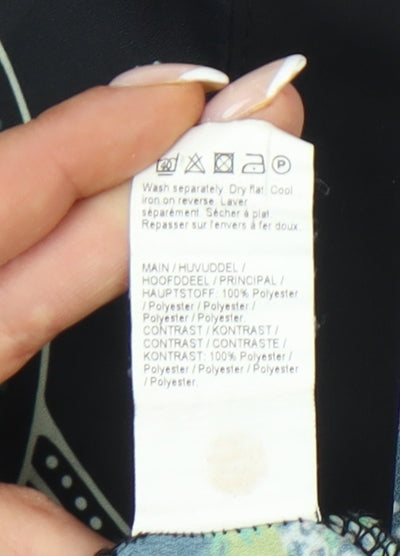 River Island Womens Multicoloured Floral Button-Up Shirt Size 14