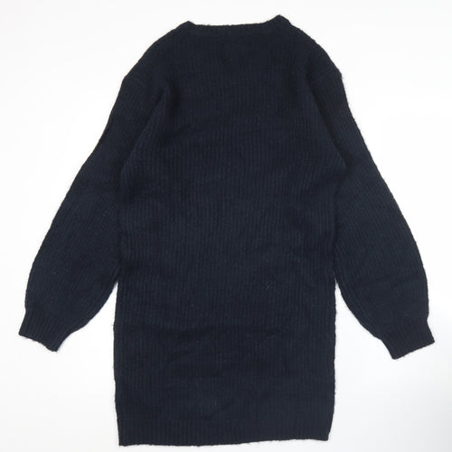 Jack Wills Teens Blue Cable-Knit Pullover Jumper Size 14 Crew Neck