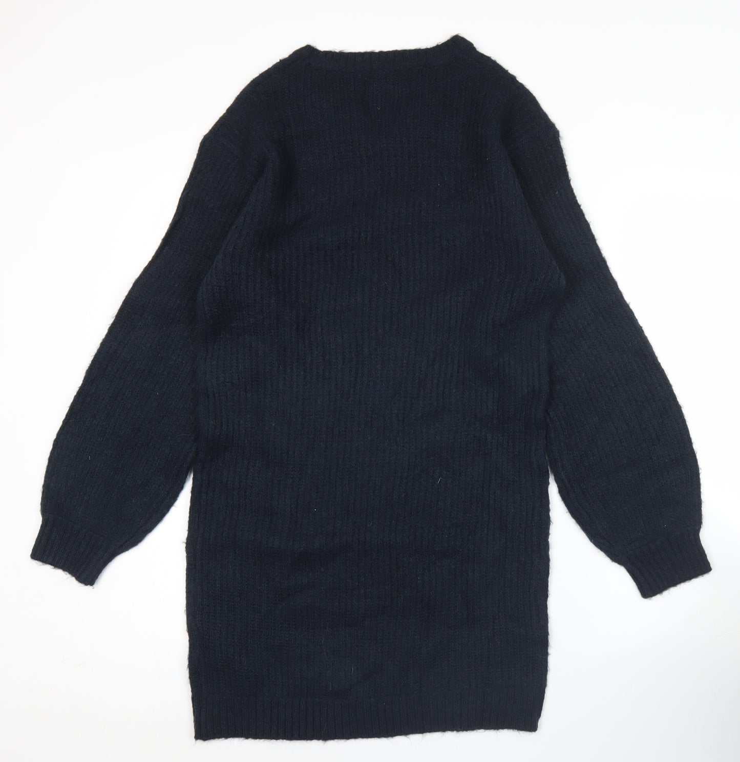 Jack Wills Teens Blue Cable-Knit Pullover Jumper Size 14 Crew Neck