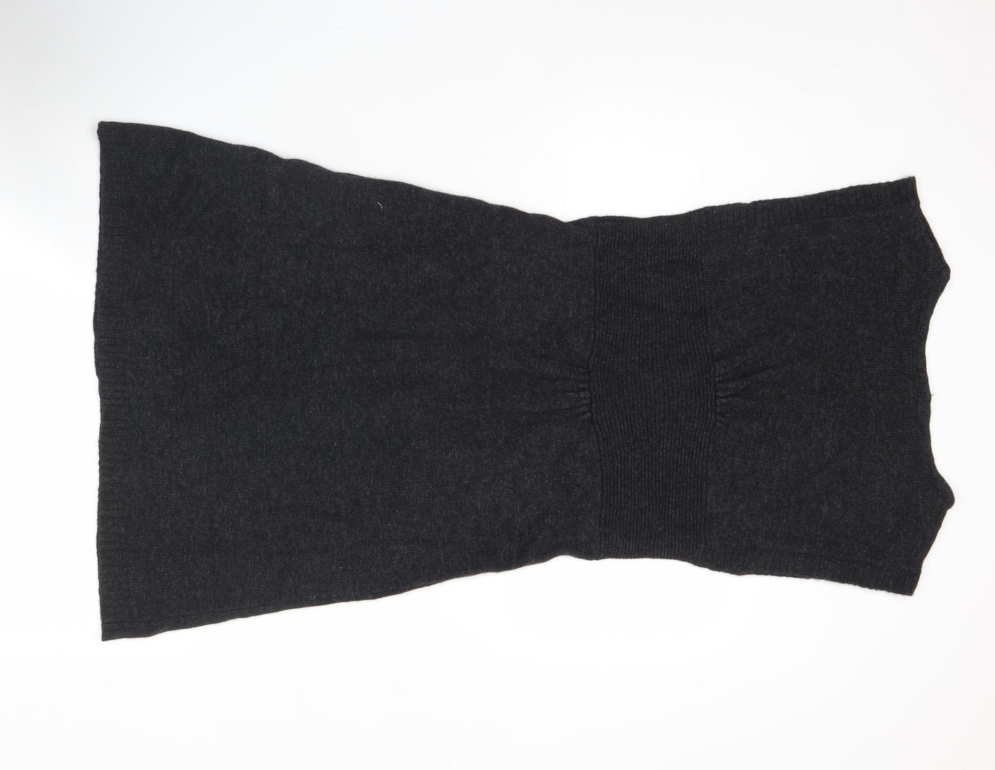 Stella Forest Womens Black Knit Sleeveless Bodycon Dress Size 12