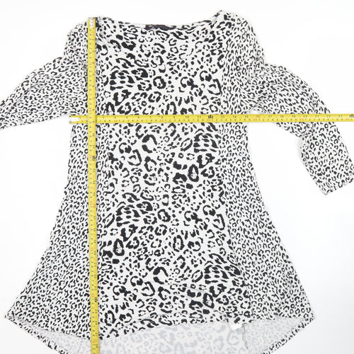 Marks and Spencer Women’s Leopard Print Knee Length Shift Dress UK 10