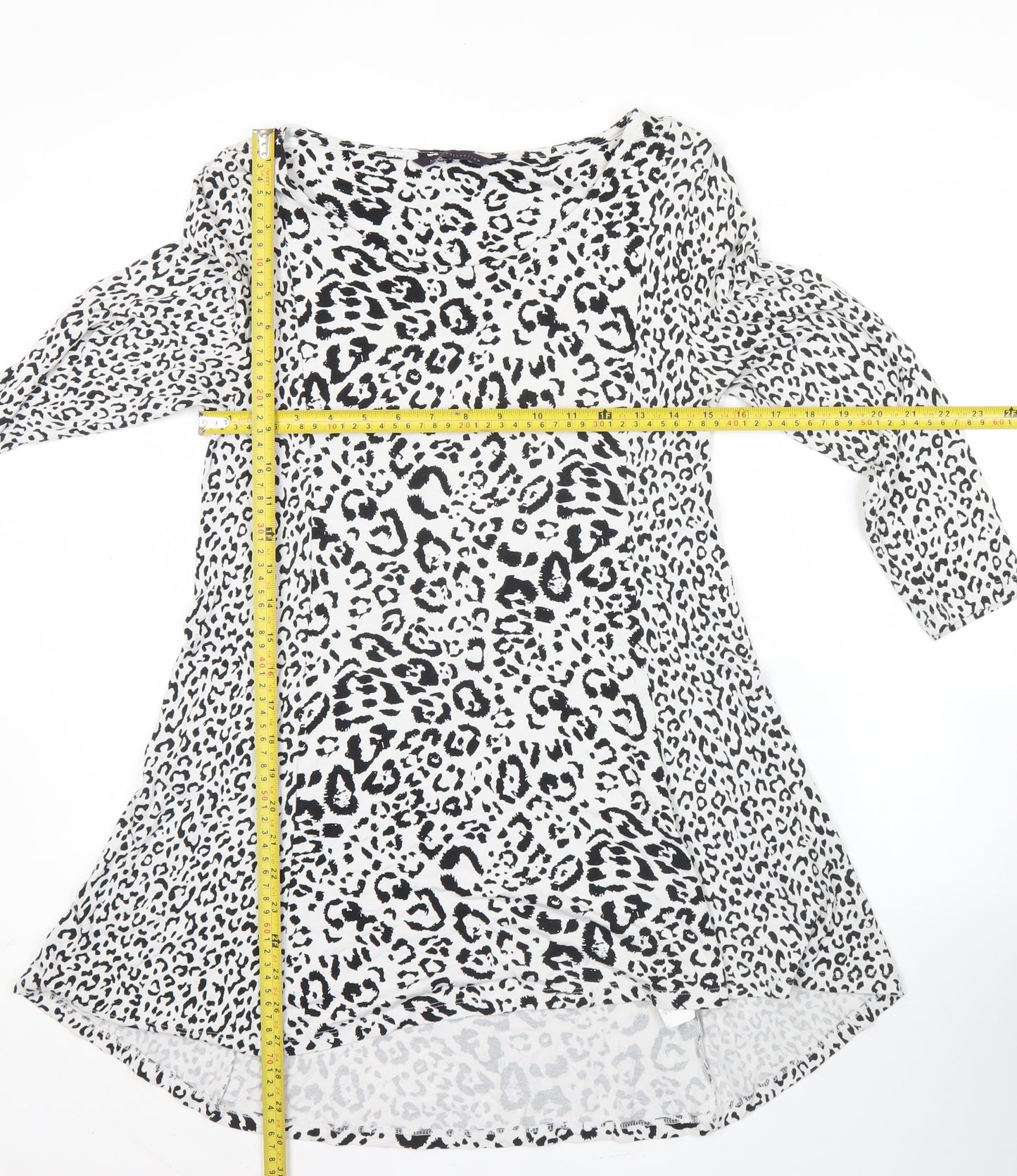Marks and Spencer Women’s Leopard Print Knee Length Shift Dress UK 10