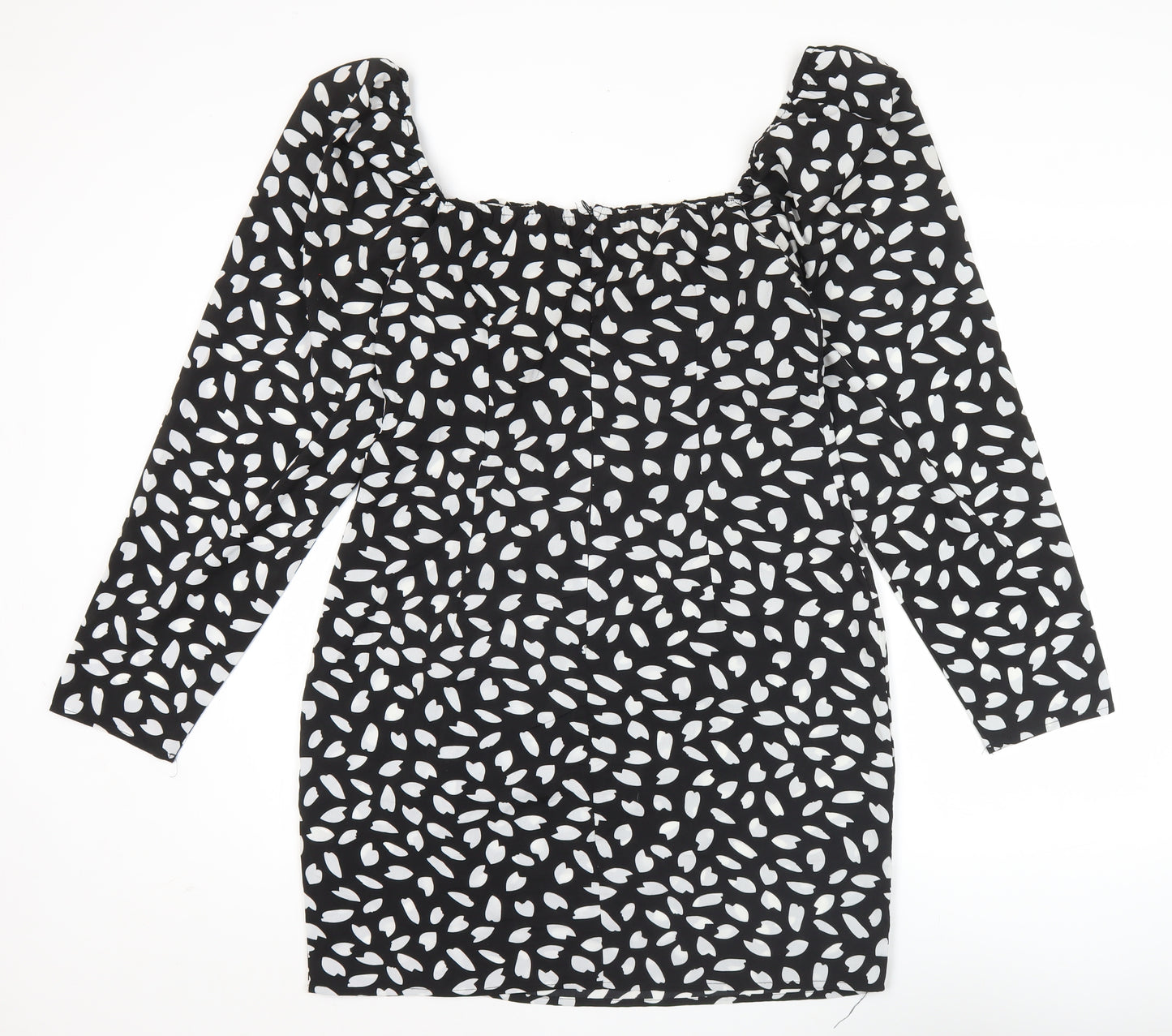 PrettyLittleThing Women’s Black Size 14 Bodycon Mini Dress Ruched