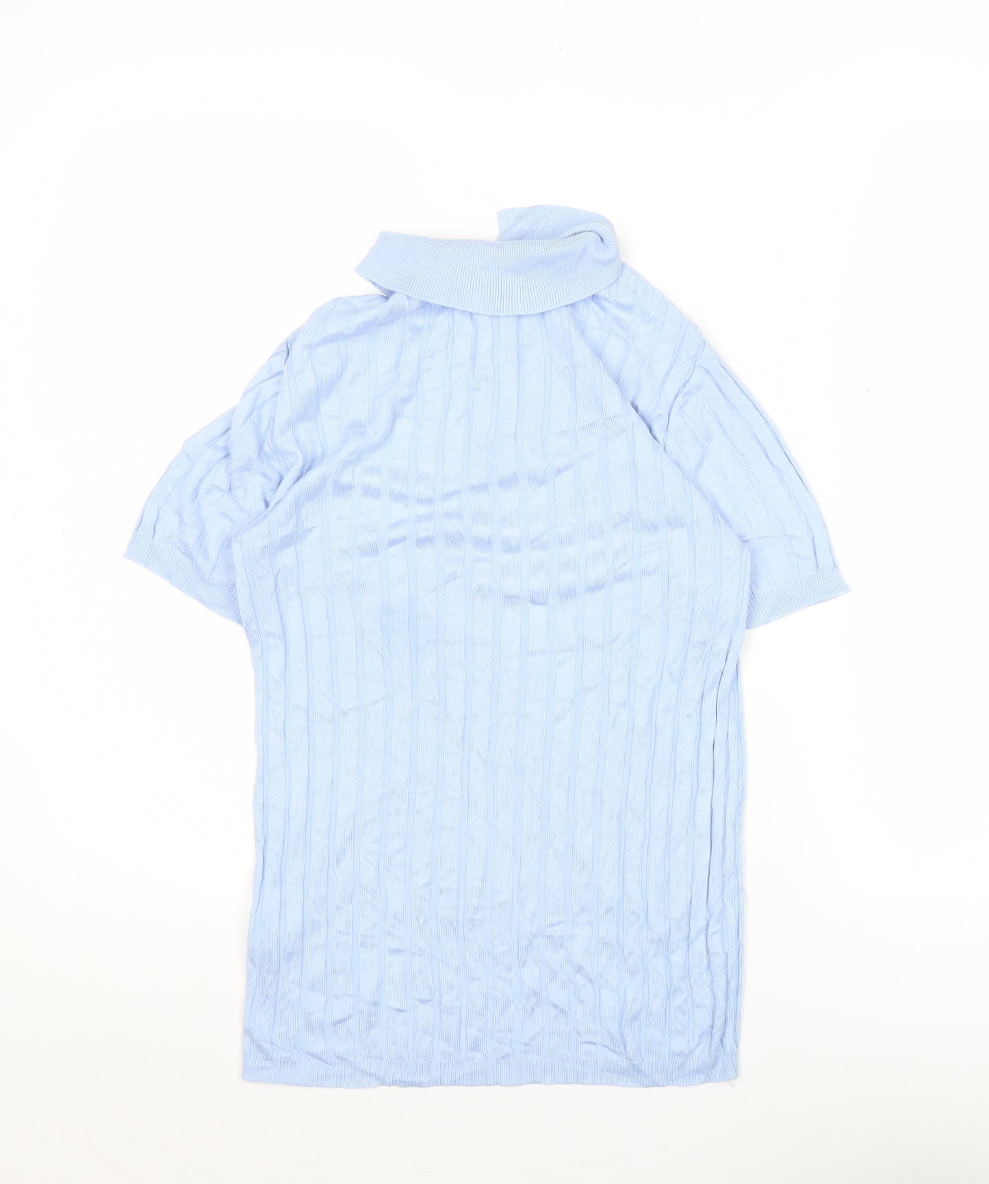 River Island Womens Blue XS Polo Knit Top Short Sleeve