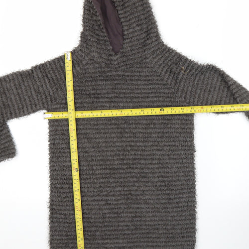 Imoga Teens Grey Pullover Hoodie Size 8 Fleece Lined Winter Top