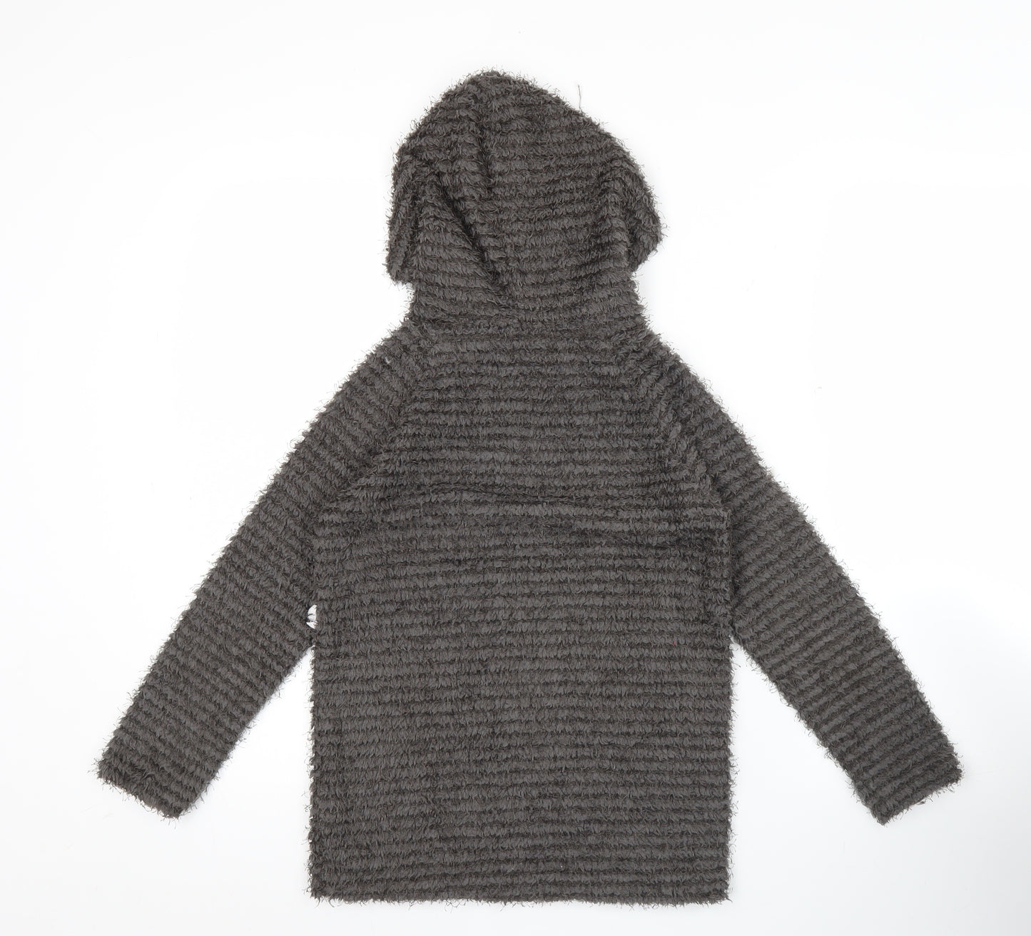 Imoga Teens Grey Pullover Hoodie Size 8 Fleece Lined Winter Top